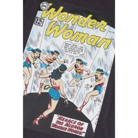 H&M DC Comics Wonder Woman Graphic Tee Charcoal Size XS - Picture 2 of 9